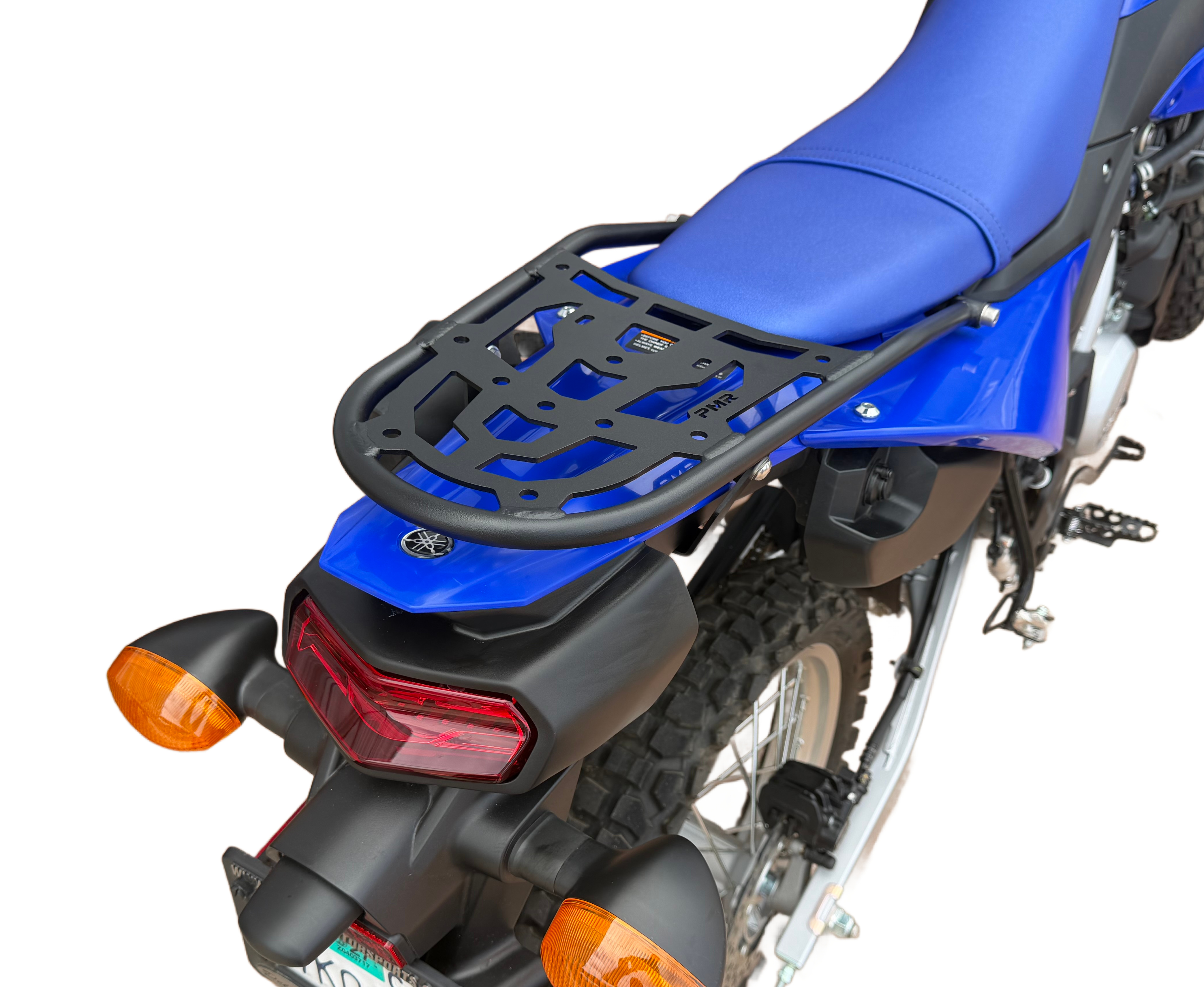 WR125R rear luggage rack angle