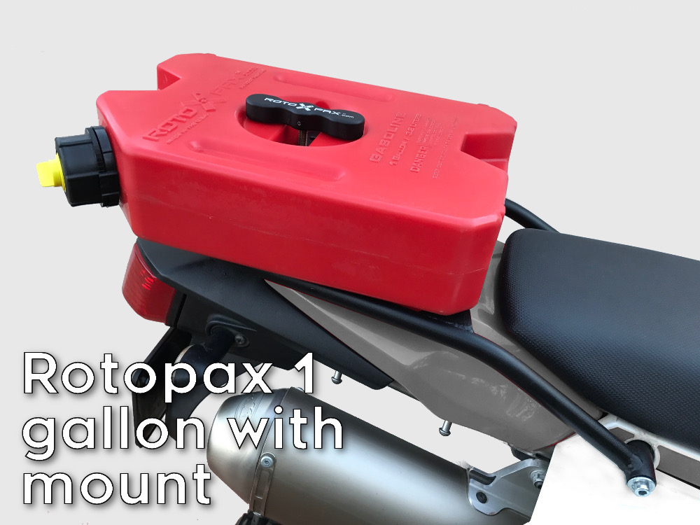 klx230 rear luggage rack rotopax can