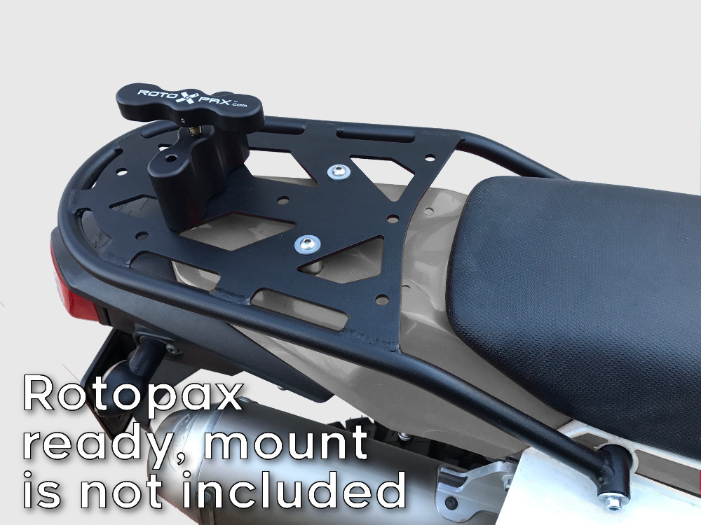 klx230 rear luggage rack rotopax mount