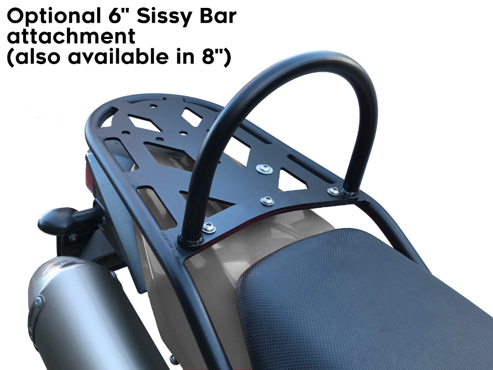 klx250s 07 rear luggage rack sissy bar