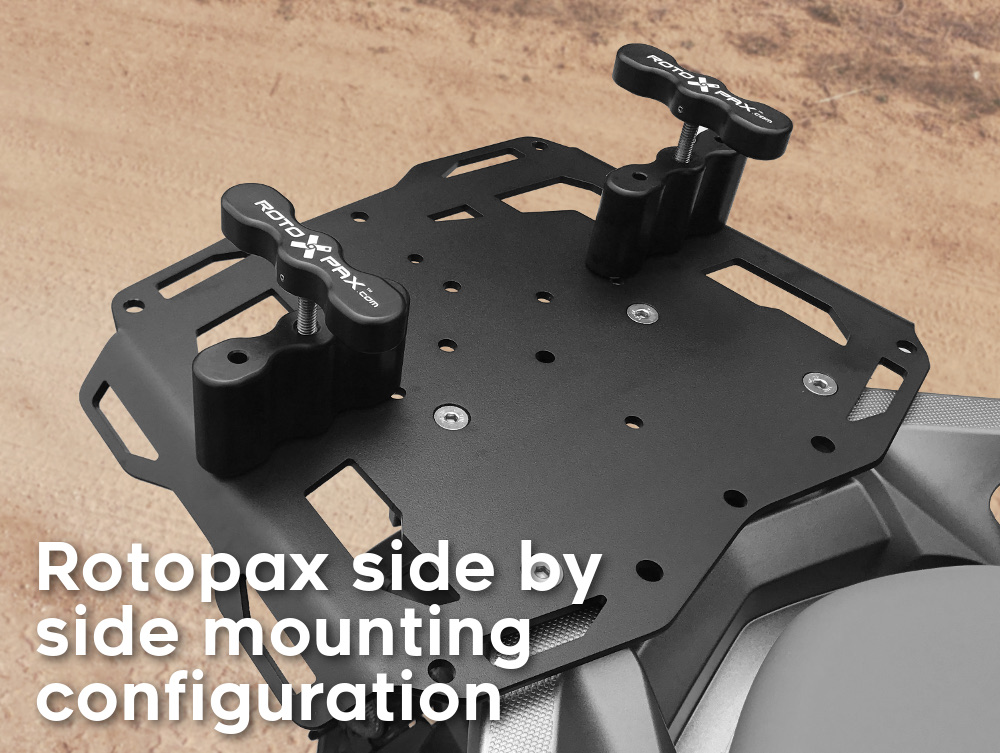 vstrom 1000 650 rear luggage rack dual rotopax mounts